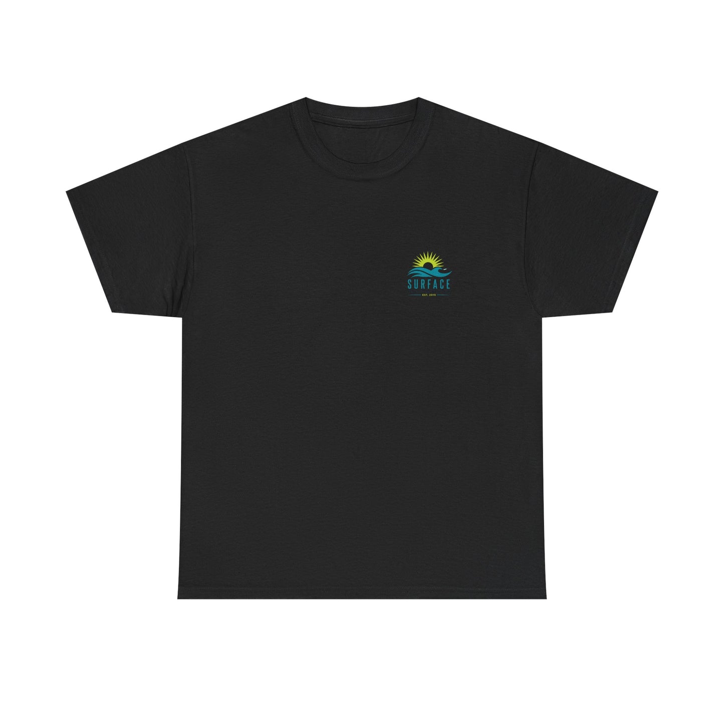 Surface Beach Volleyball Club Tee — Surf Wave & Sun Graphic T-Shirt