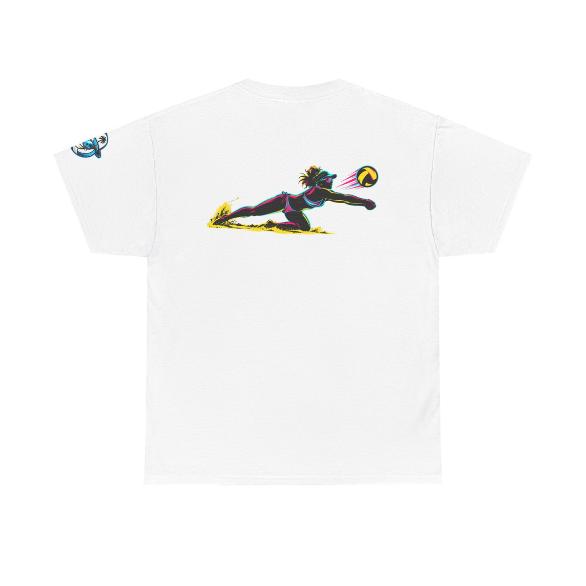 Beach Volleyball Tee — "Surface" Club Surf Sun Graphic Shirt