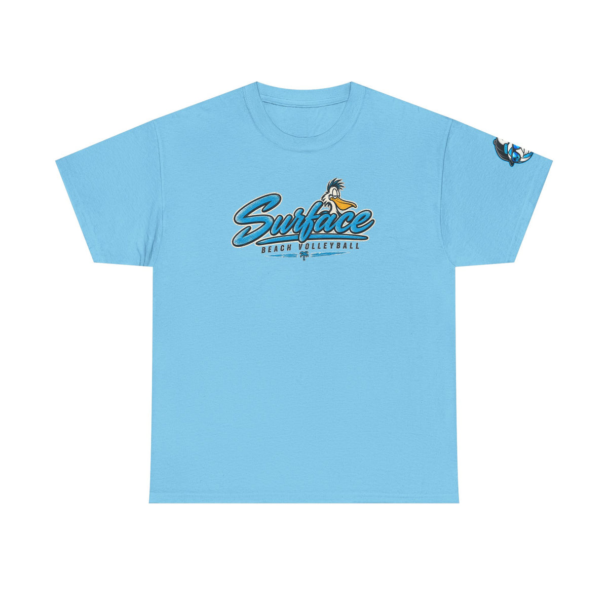 Surface Mascot T-Shirt — Retro Beach Surf Logo Tee