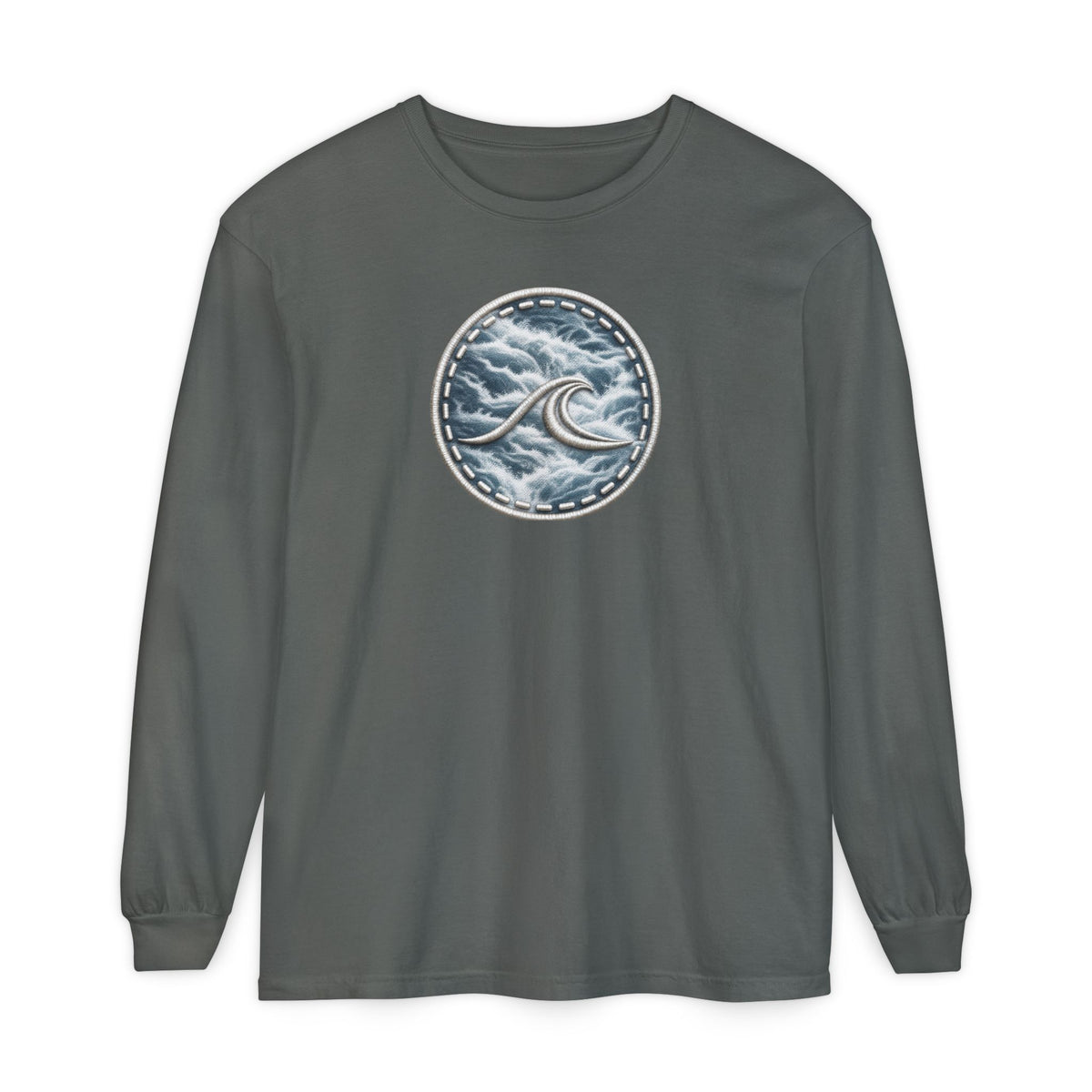 Surfache White Water Icon Long Sleeve Tee —Destination Graphic T-Shirt