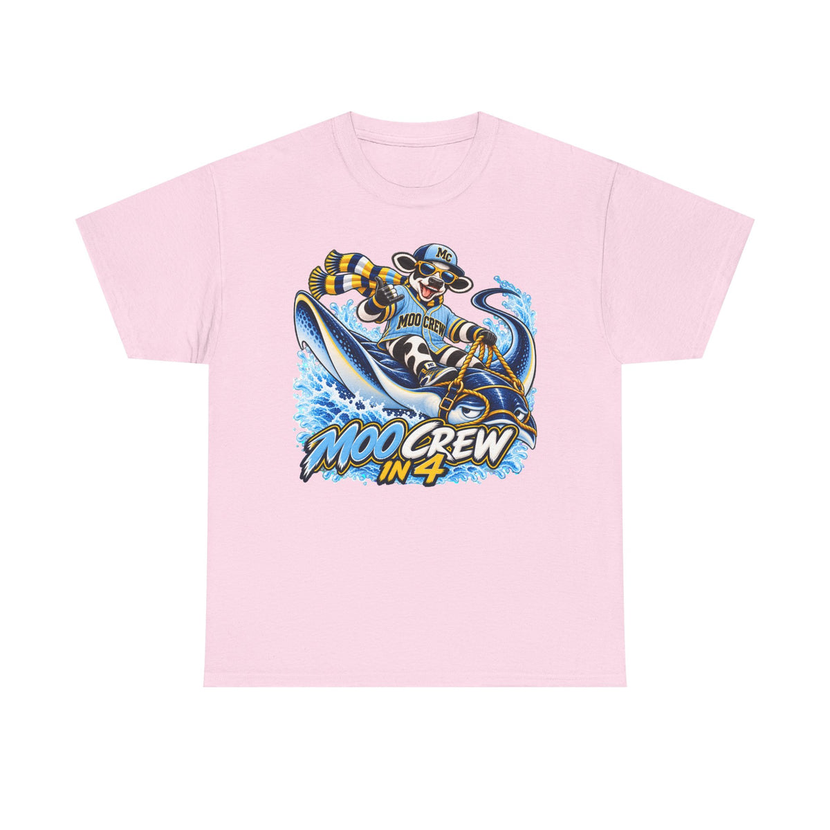 Moo Crew In 4 Retro WI Teams Graphic Tee