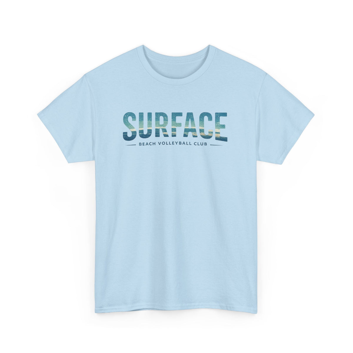 Surface Beach Club T-Shirt — Vintage Palm & Wave Logo Tee