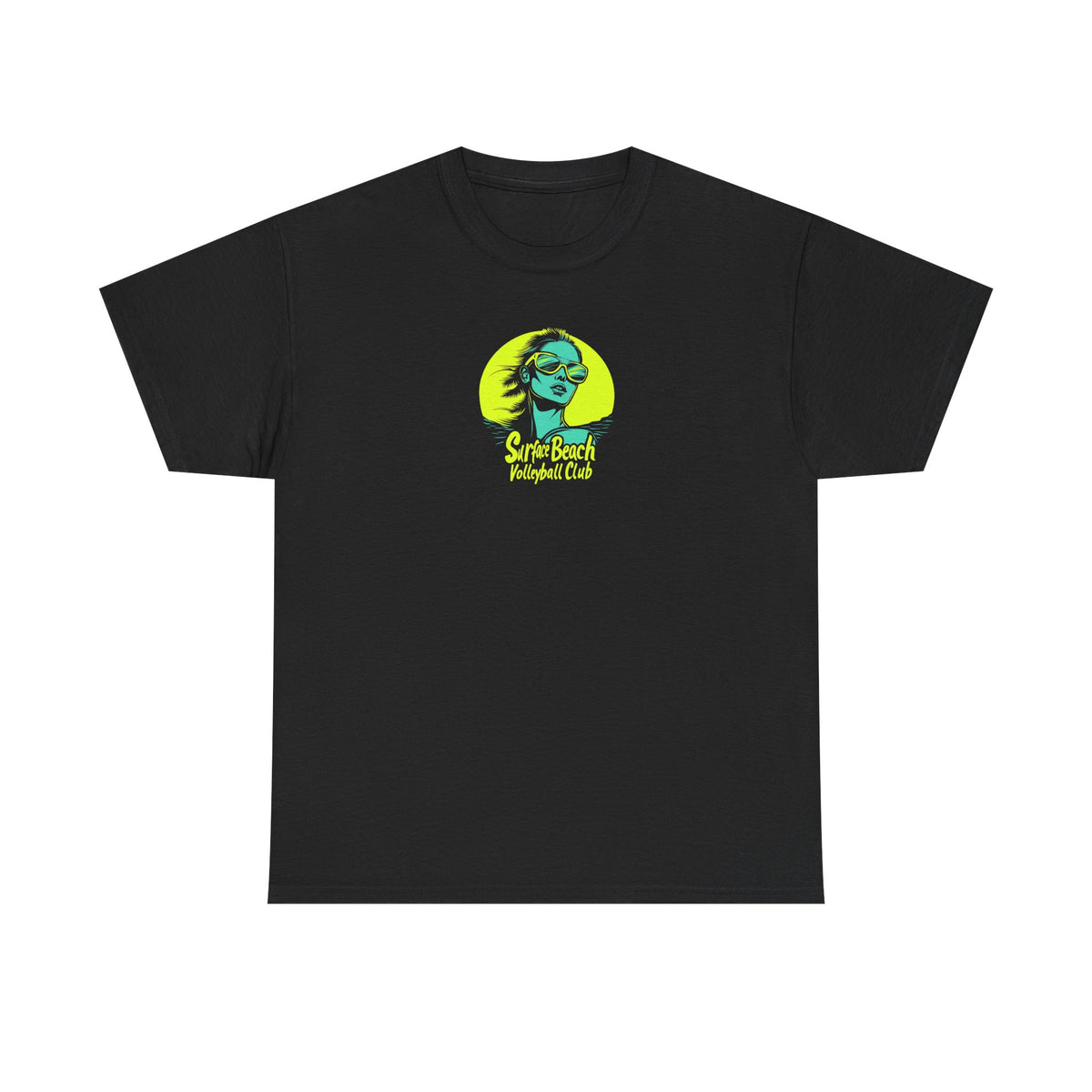 Model Logo Surface Beach Volleyball Club Unisex Heavy Cotton Tee