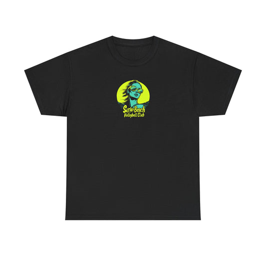 Model Logo Surface Beach Volleyball Club Unisex Heavy Cotton Tee