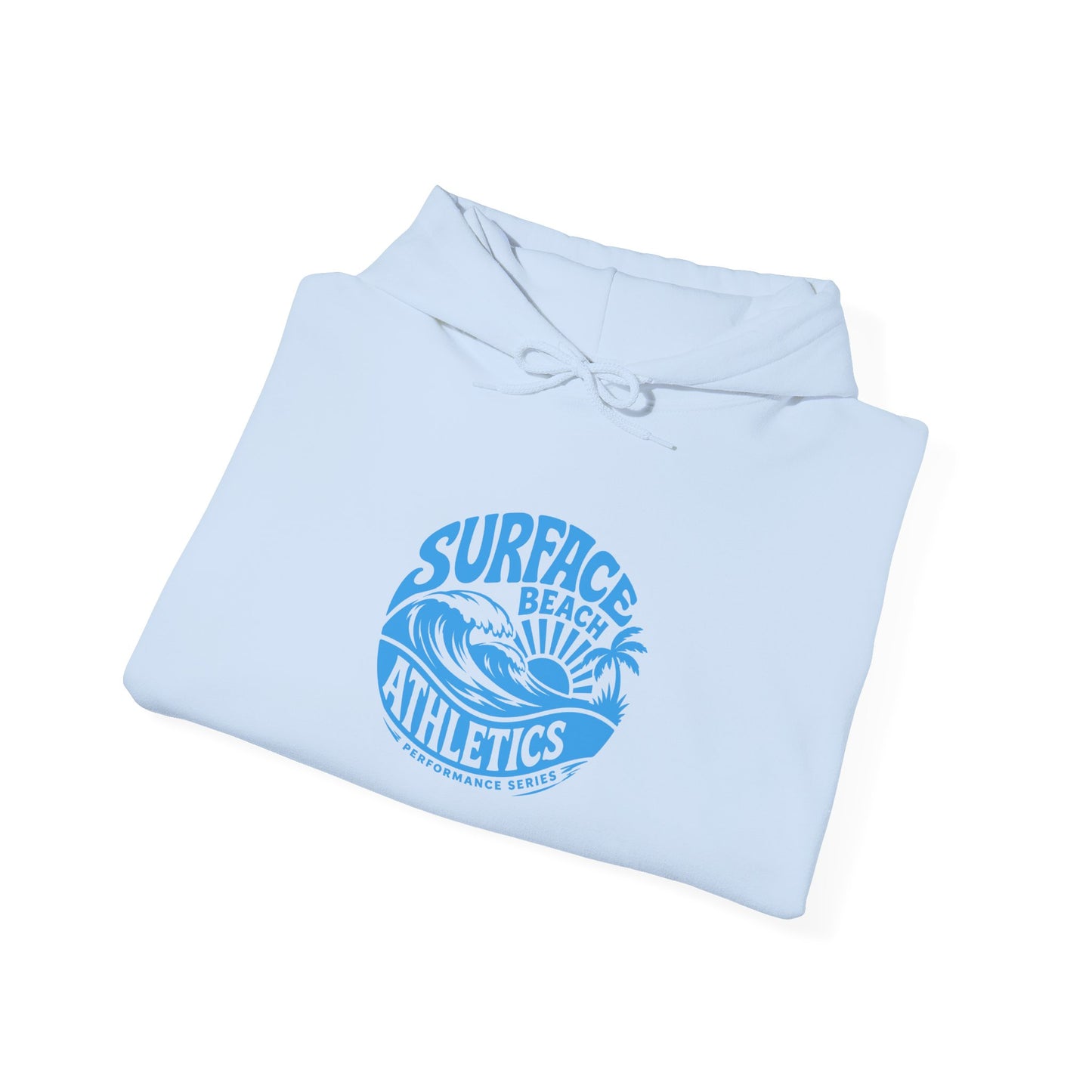 Surface Beach Athletics Hoodie — Coastal Wave Surf Club Sweatshirt
