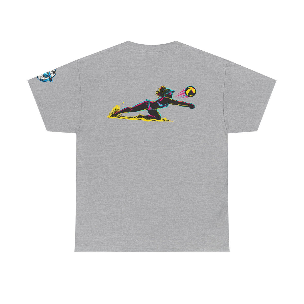 Beach Volleyball Tee — "Surface" Club Surf Sun Graphic Shirt