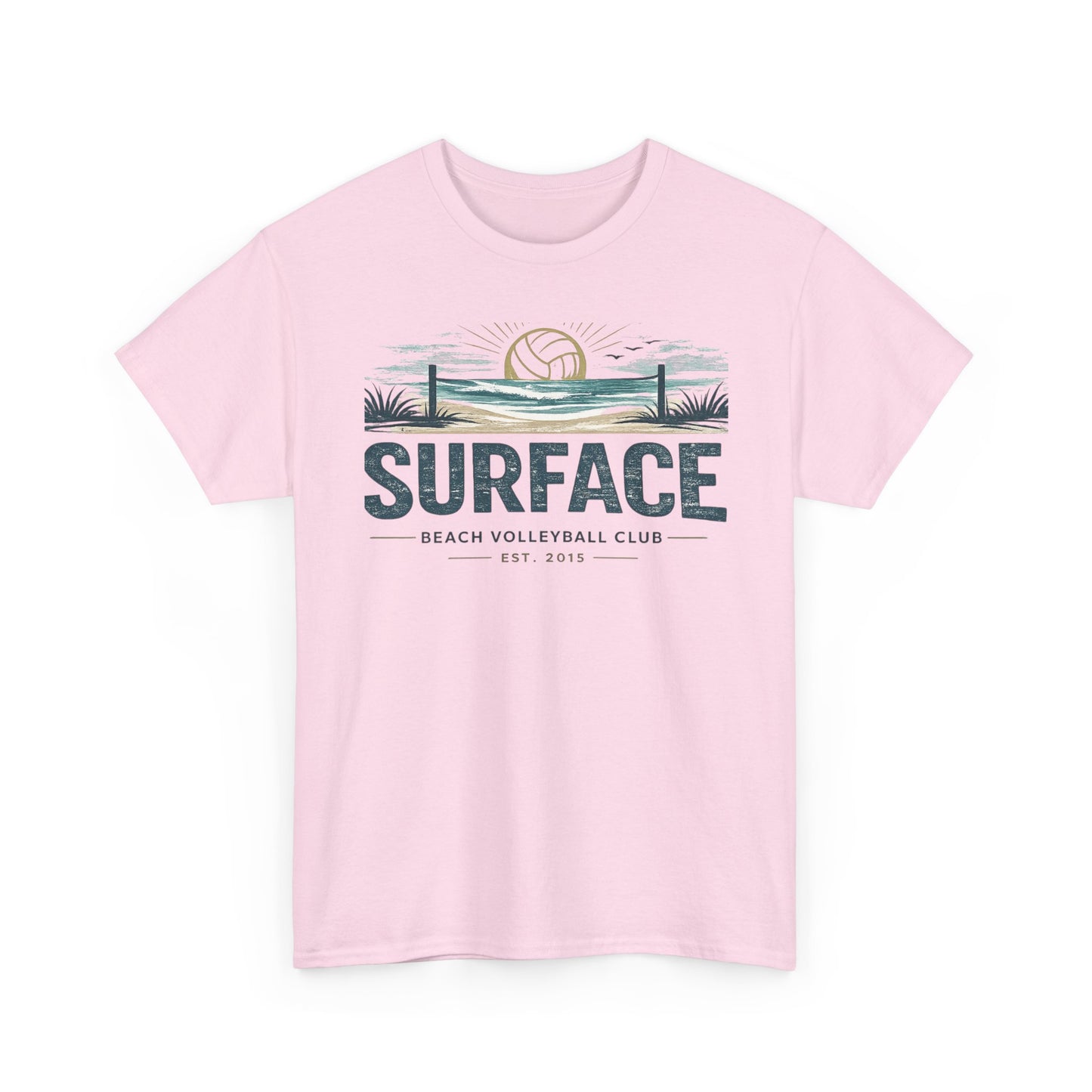 Surface Beach Volleyball Club T-Shirt — Vintage Coastal Volleyball Tee