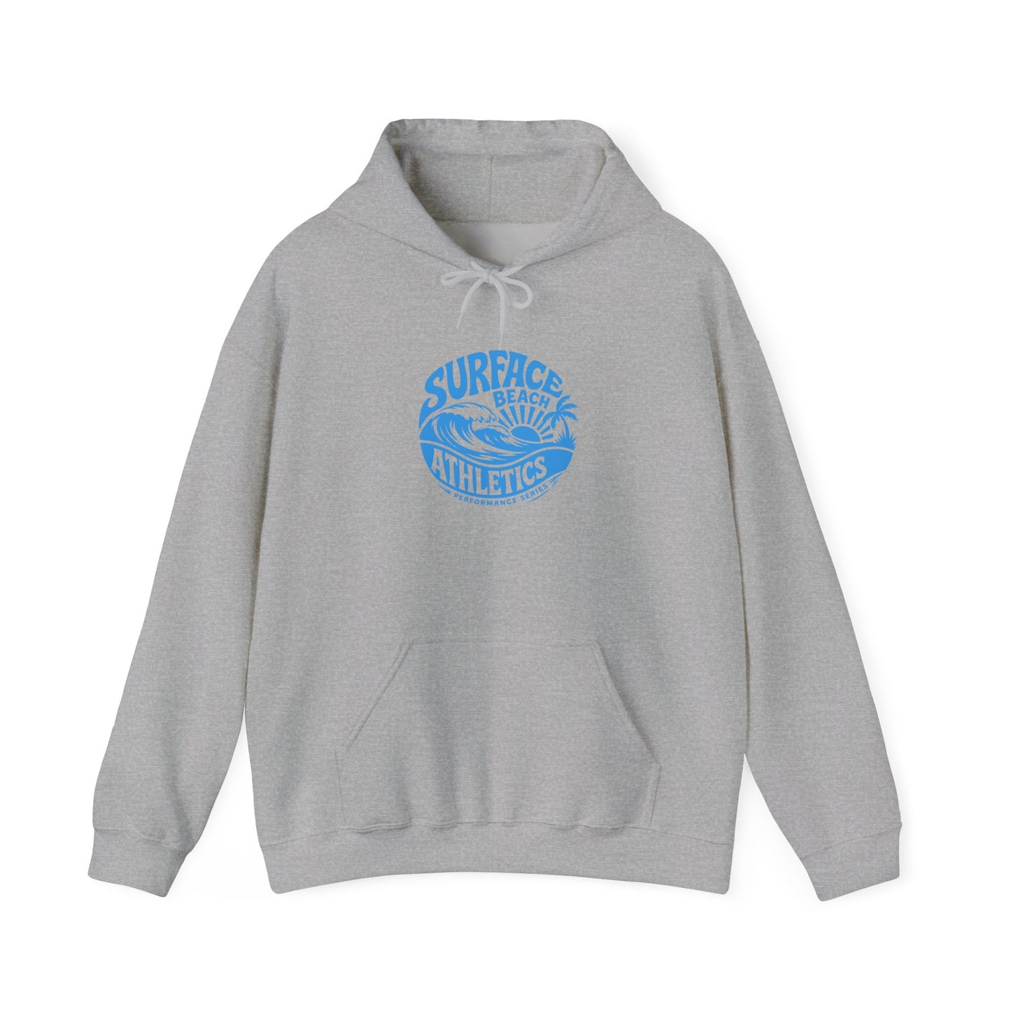 Surface Beach Athletics Hoodie — Coastal Wave Surf Club Sweatshirt