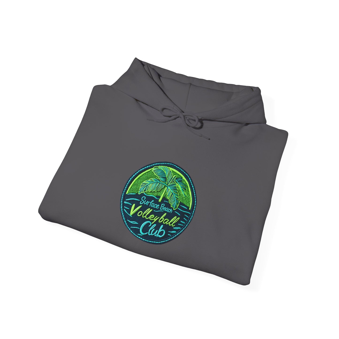 Palm Icon Surface Beach Volleyball Unisex Heavy Blend™ Hooded Sweatshirt