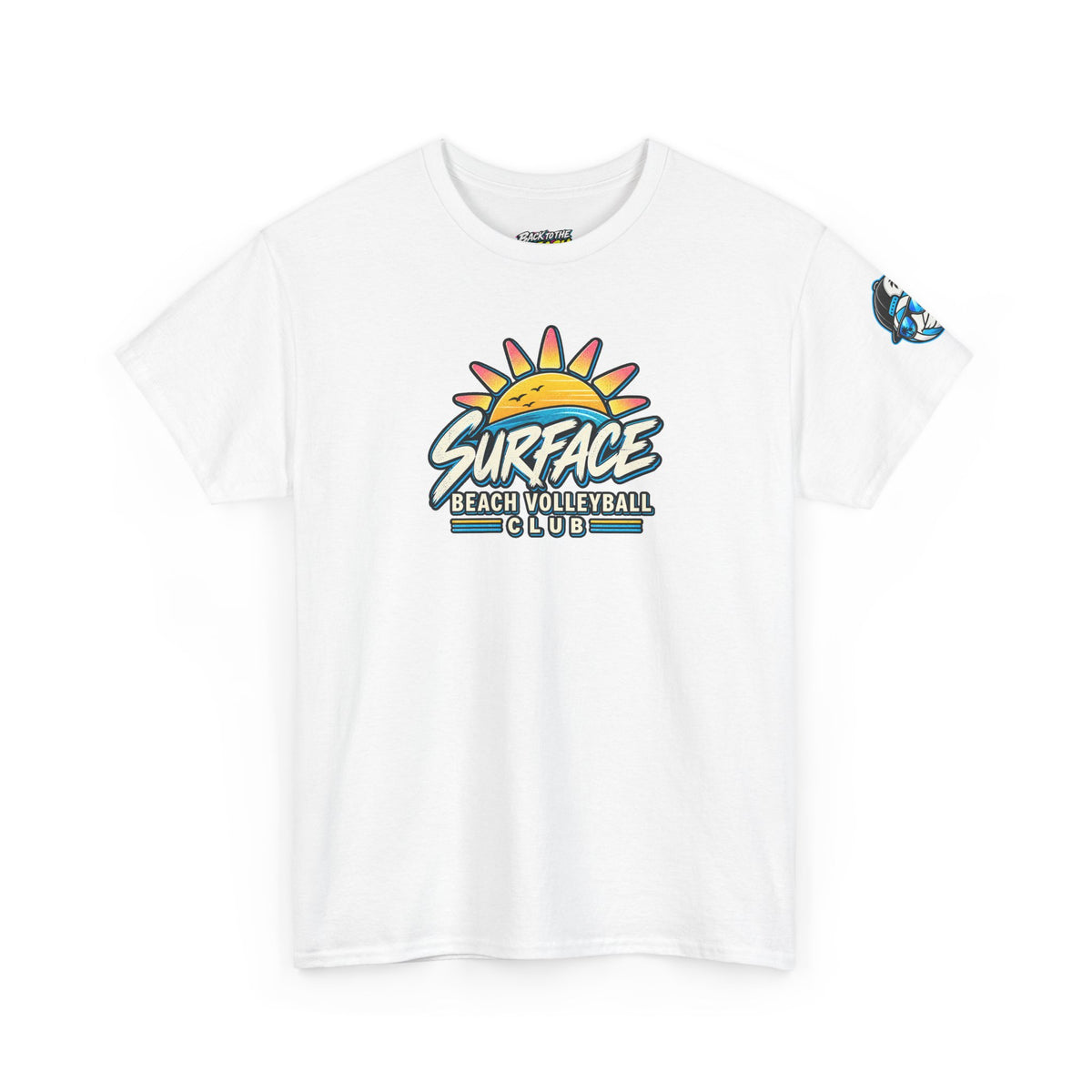 Beach Volleyball Tee — "Surface Beach Volleyball Club" Graphic T-Shirt