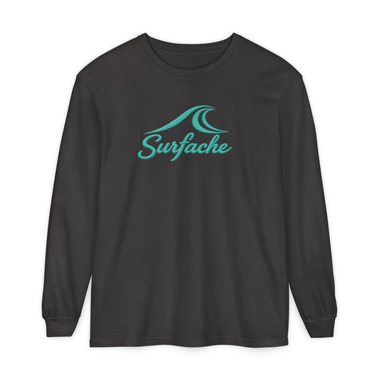Surfache Wave Long Sleeve Tee — Beach Vibes Graphic T-Shirt