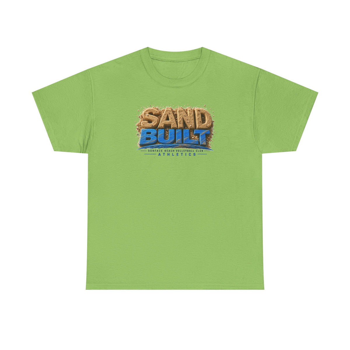Sand Built Athletic Tee – Beach-Inspired 'Sand Built' Graphic T-Shirt