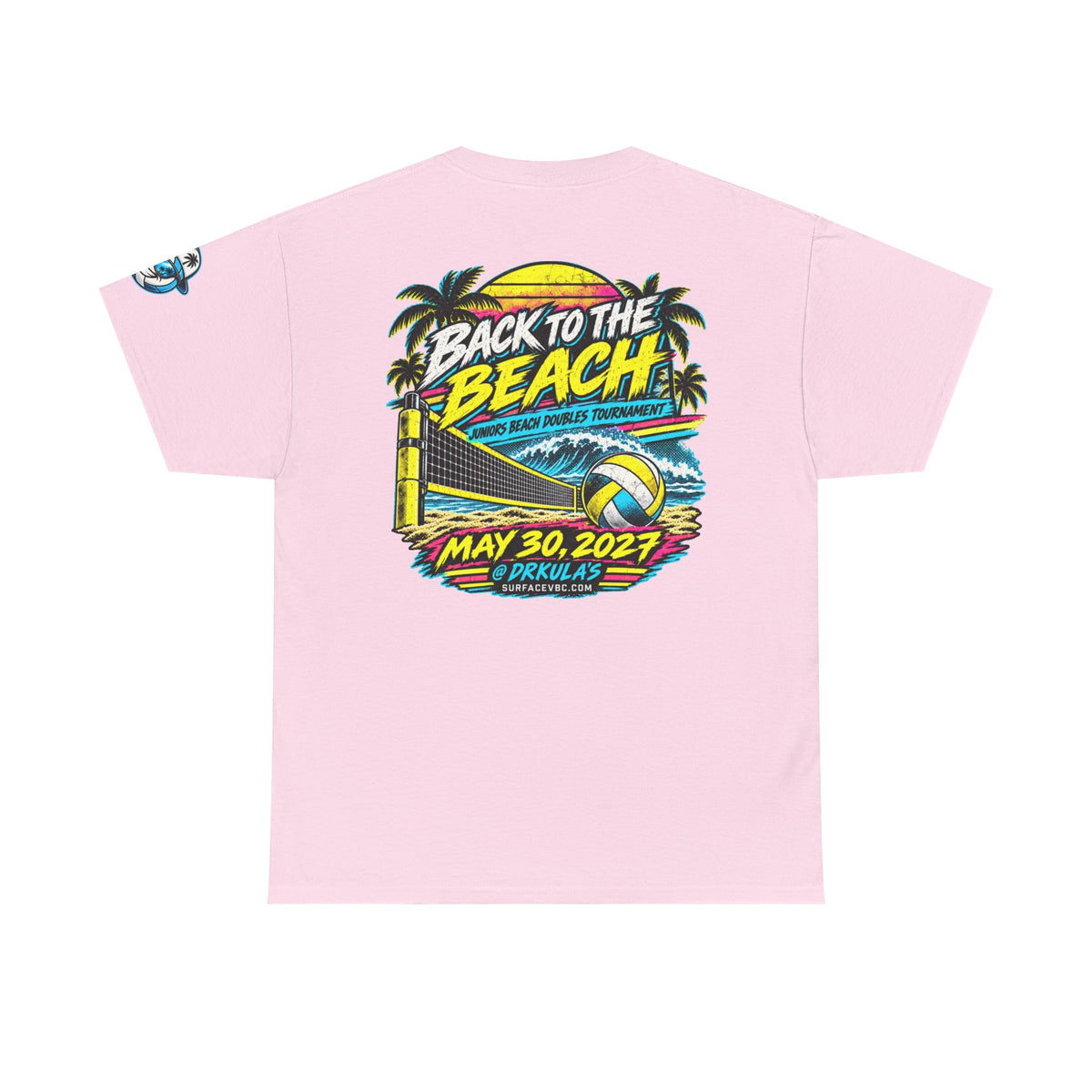Back to the Beach — Retro Beach Volleyball Tournament Tee