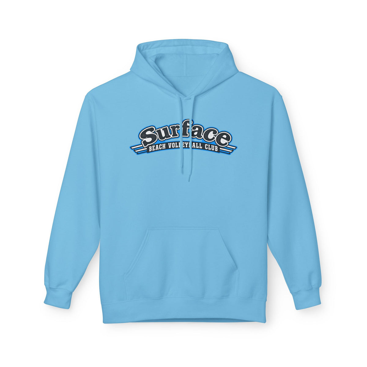 Surface Beach Volleyball Hoodie — Retro Palm Beach Volleyball Club Design