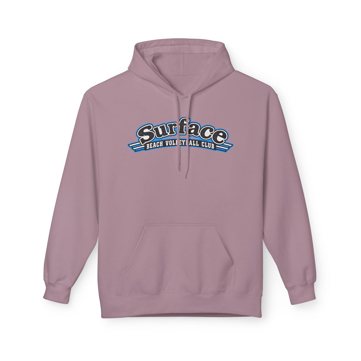 Surface Beach Volleyball Hoodie — Retro Palm Beach Volleyball Club Design