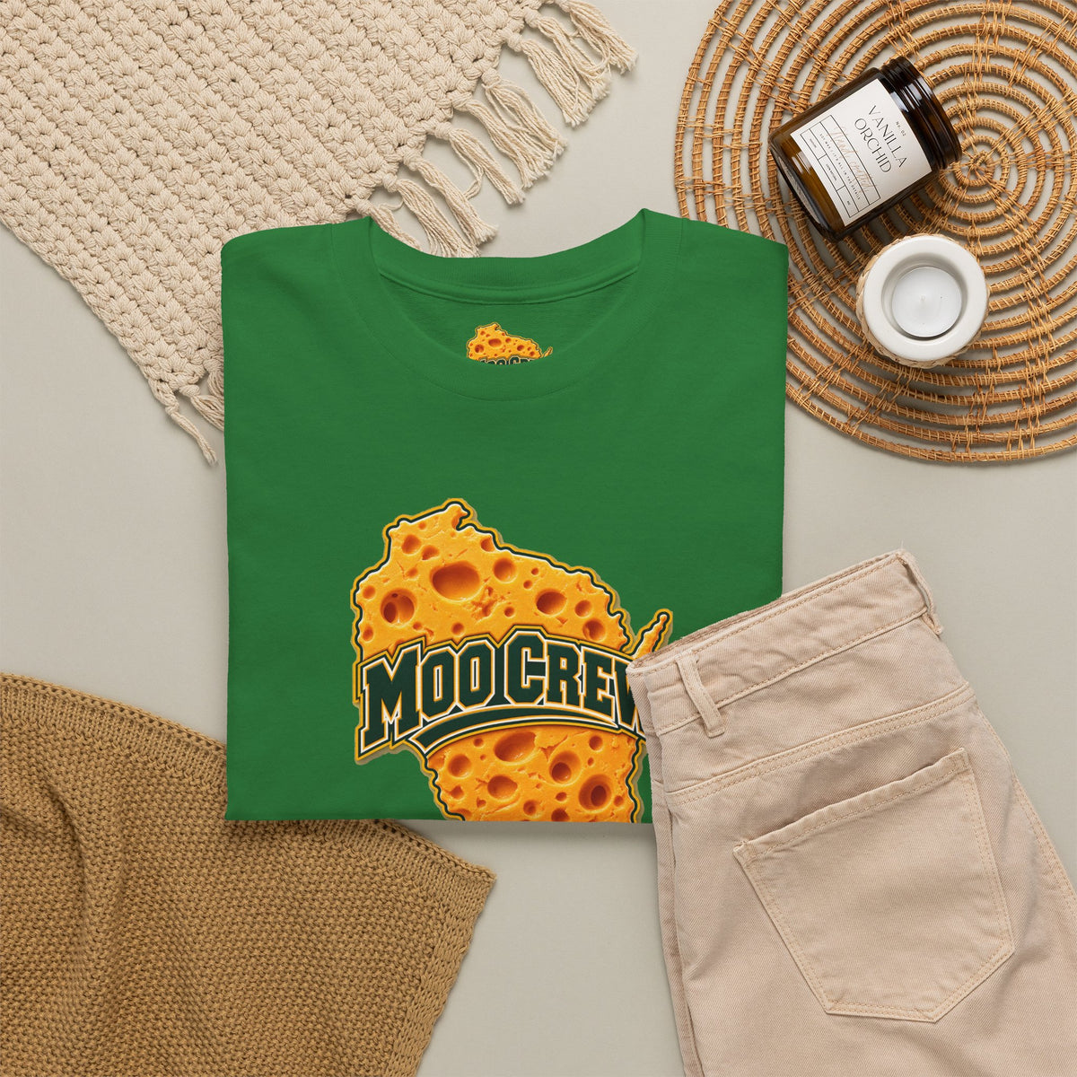 Moo Crew Cheese State Graphic T-Shirt