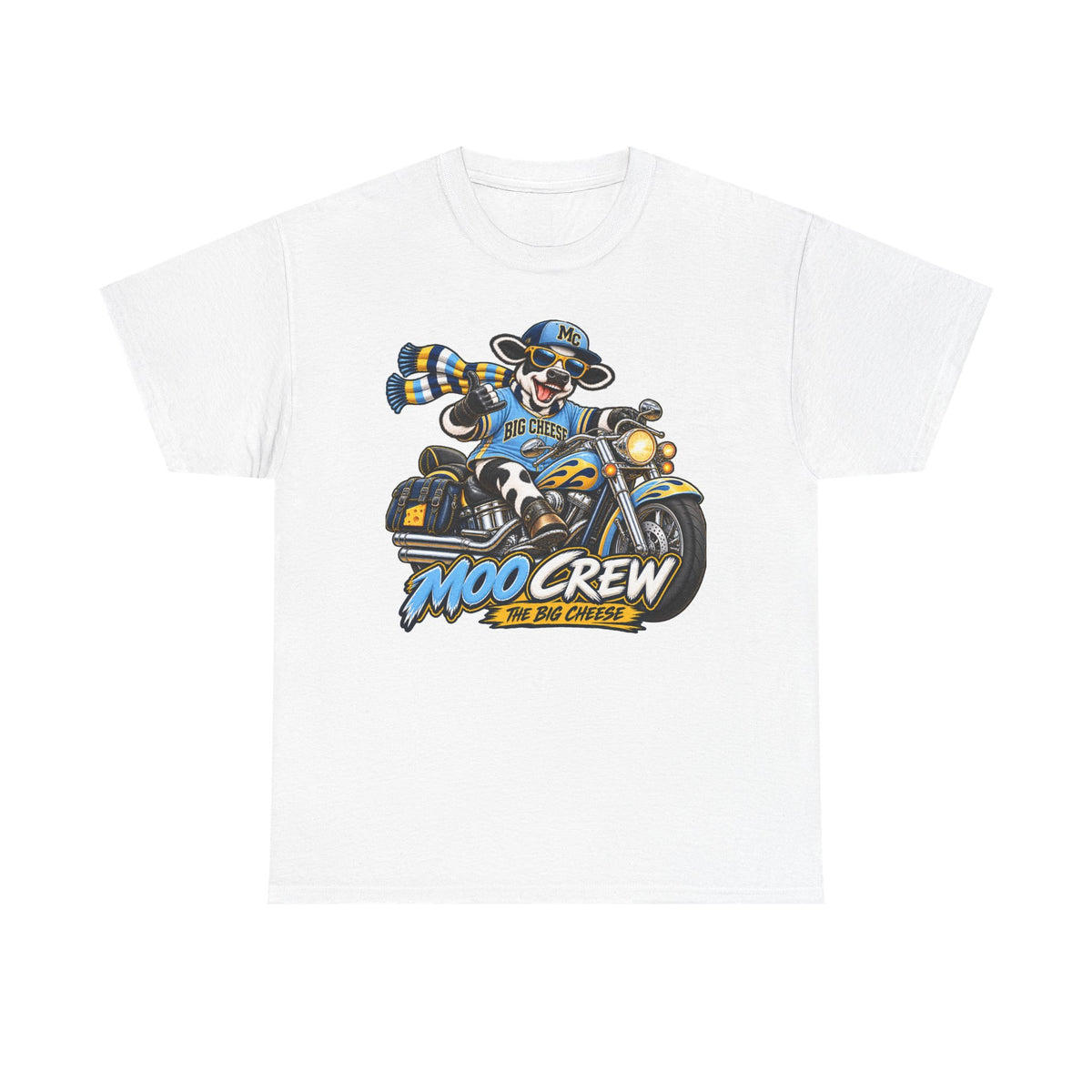 Moo Crew The Big Cheese Retro WI Teams Graphic Tee