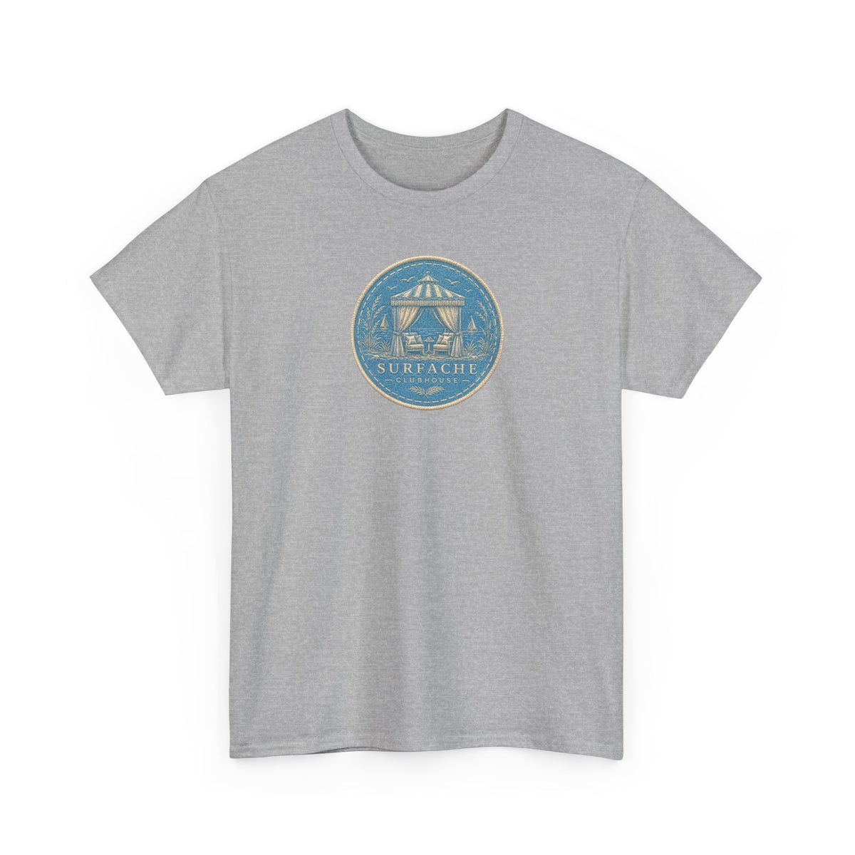 Surfache Cabana Club T‑Shirt – Tropical Beach Cabana Graphic Tee