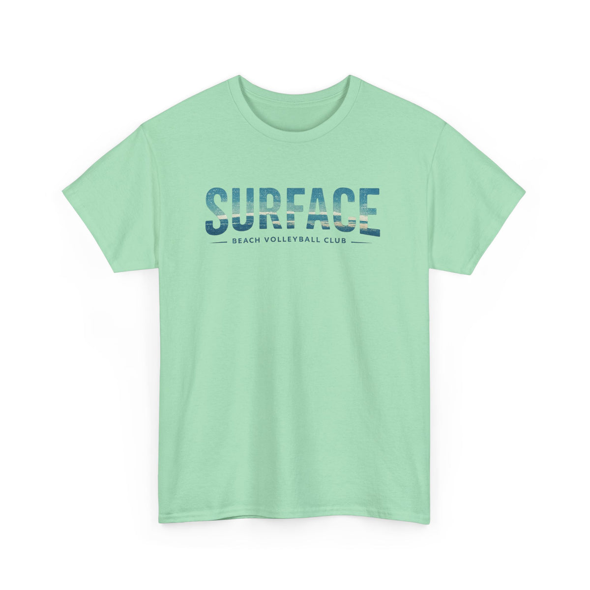 Surface Beach Club T-Shirt — Vintage Palm & Wave Logo Tee