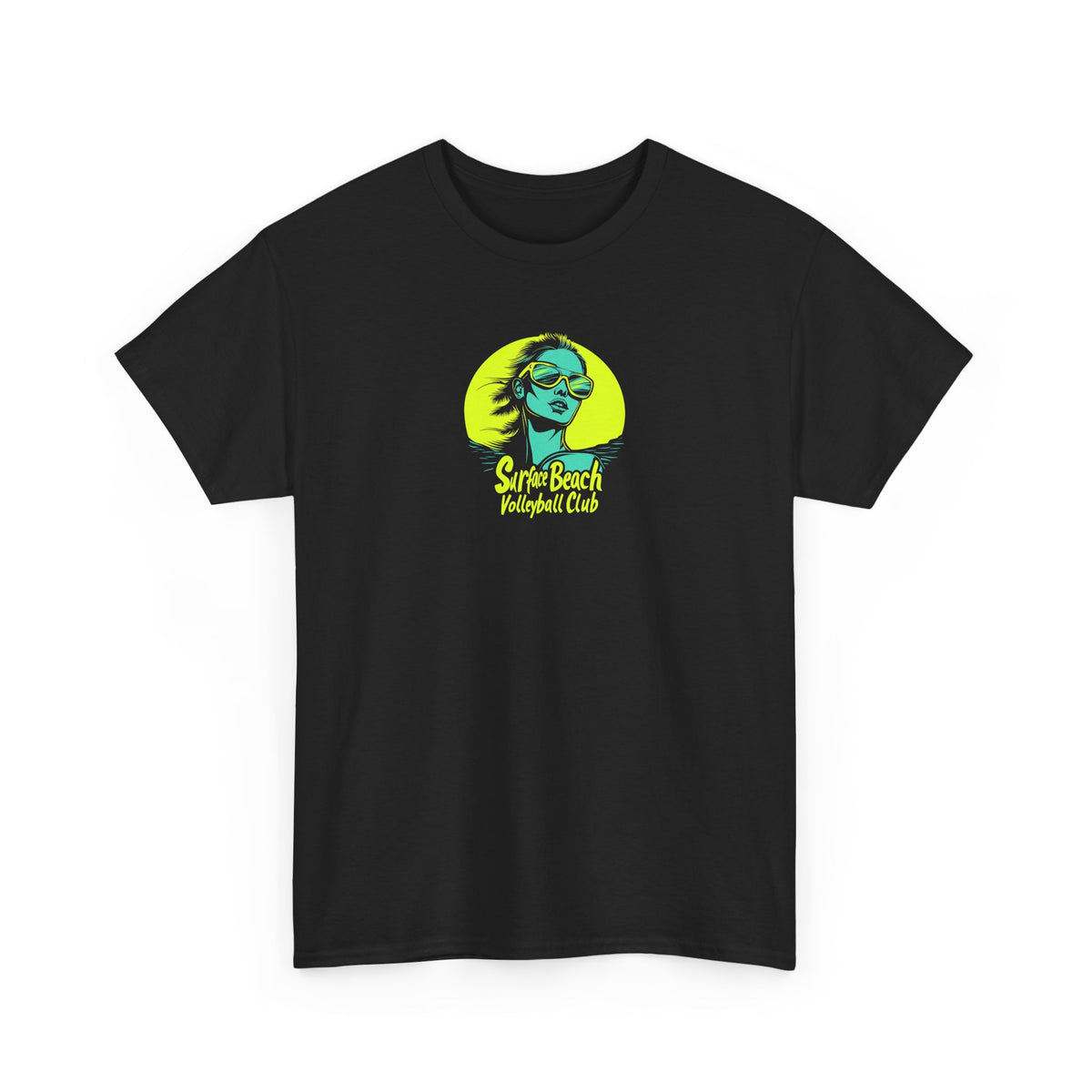 Model Logo Surface Beach Volleyball Club Unisex Heavy Cotton Tee