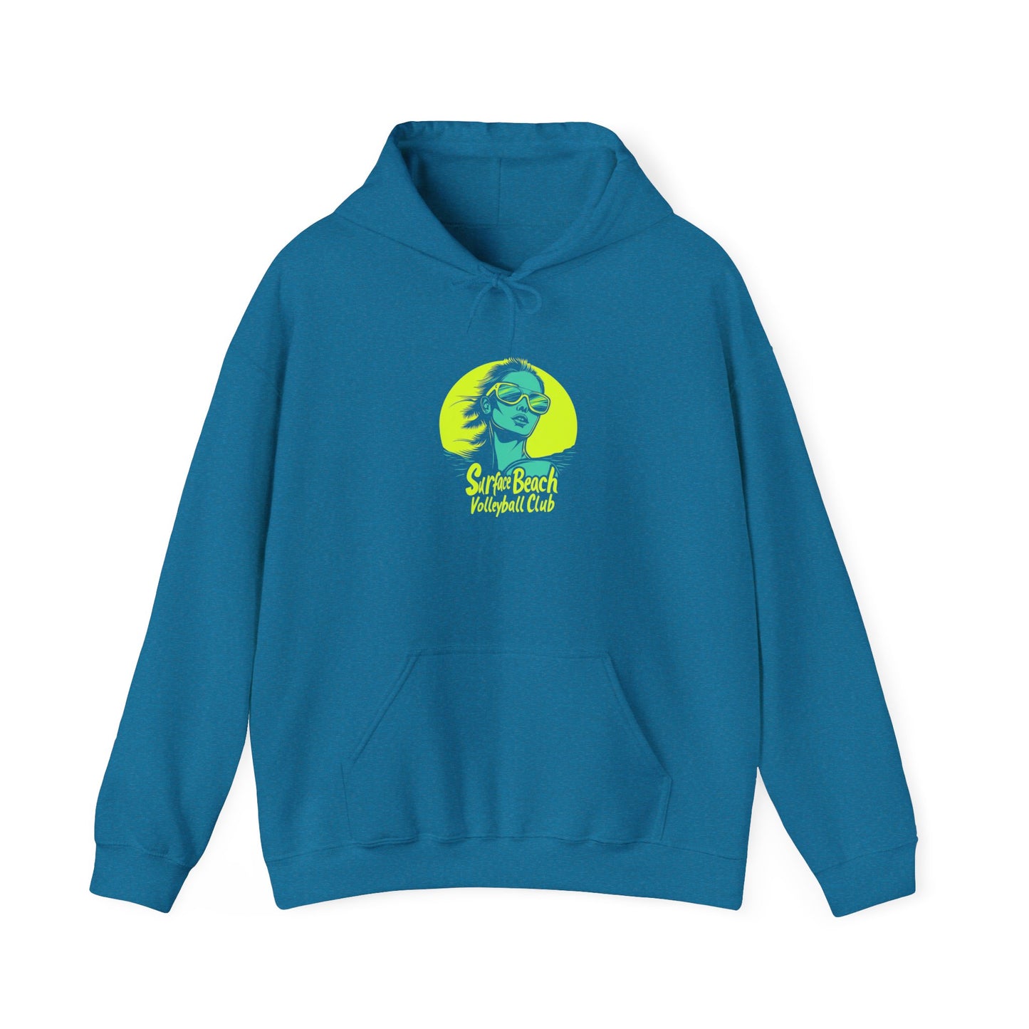 Model Logo Surface Beach Volleyball Unisex Heavy Blend™ Hooded Sweatshirt