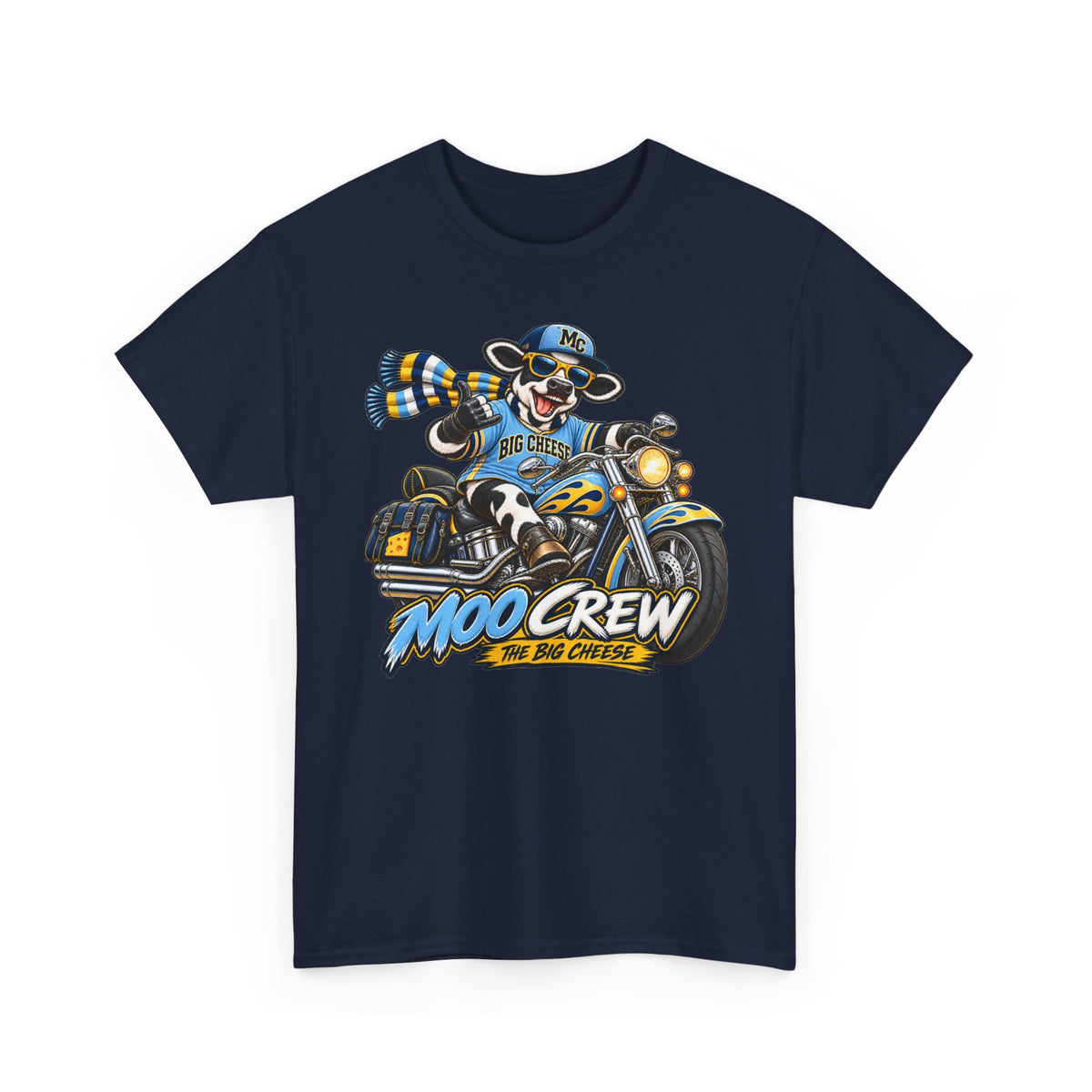 Moo Crew The Big Cheese Retro WI Teams Graphic Tee