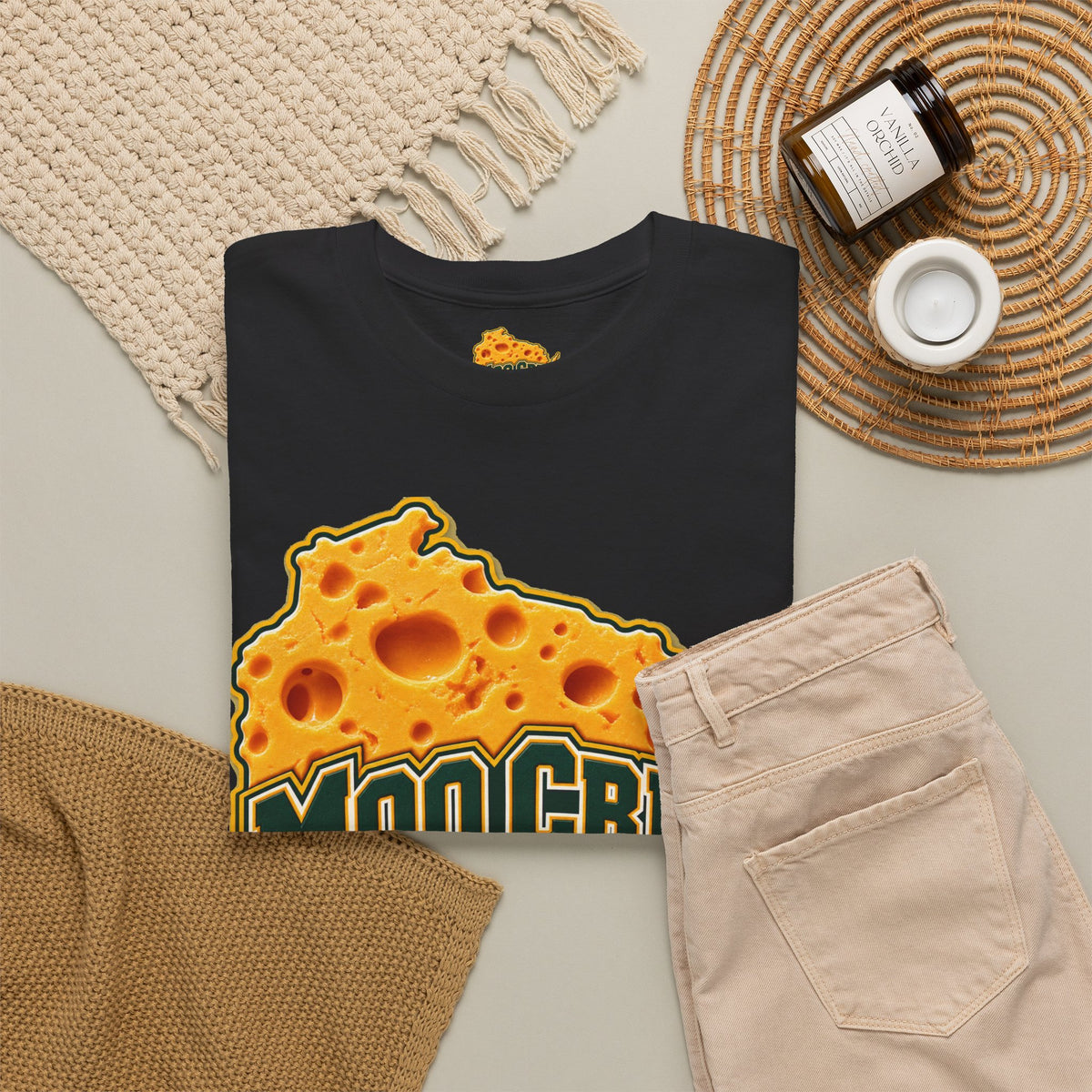 Moo Crew Cheese State Graphic T-Shirt