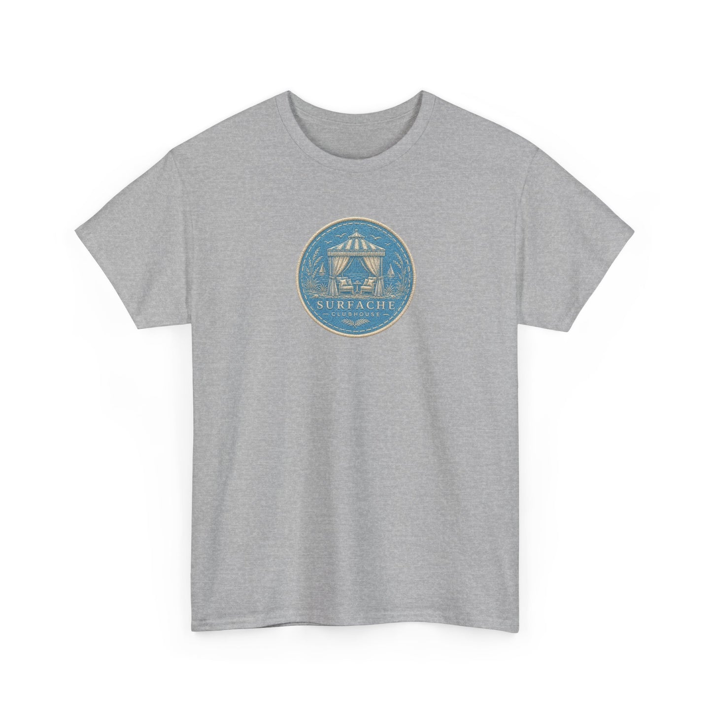 Surfache Cabana Club T‑Shirt – Tropical Beach Cabana Graphic Tee