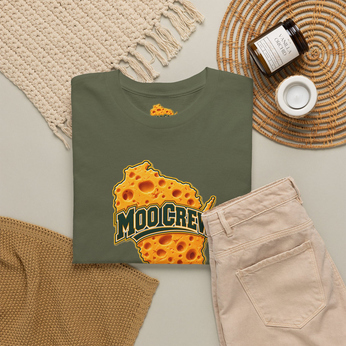 Moo Crew Cheese State Graphic T-Shirt