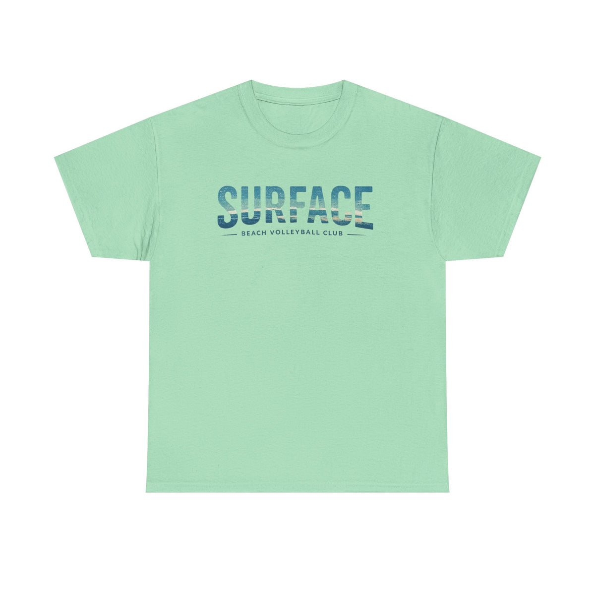 Surface Beach Club T-Shirt — Vintage Palm & Wave Logo Tee