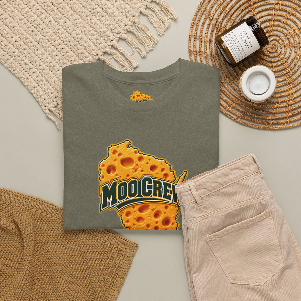 Moo Crew Cheese State Graphic T-Shirt