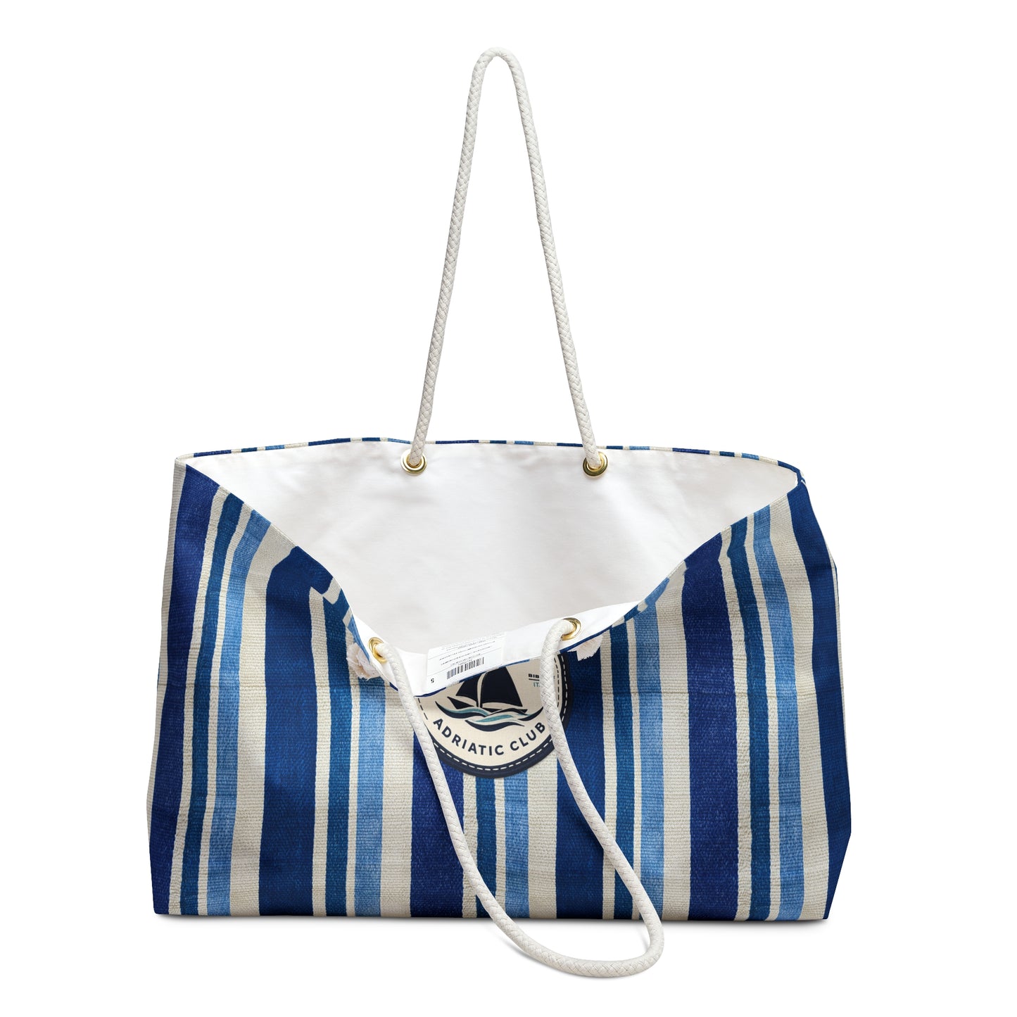Surfache Adriatic Club Striped Weekender Bag — Surf & Sail Logo Tote