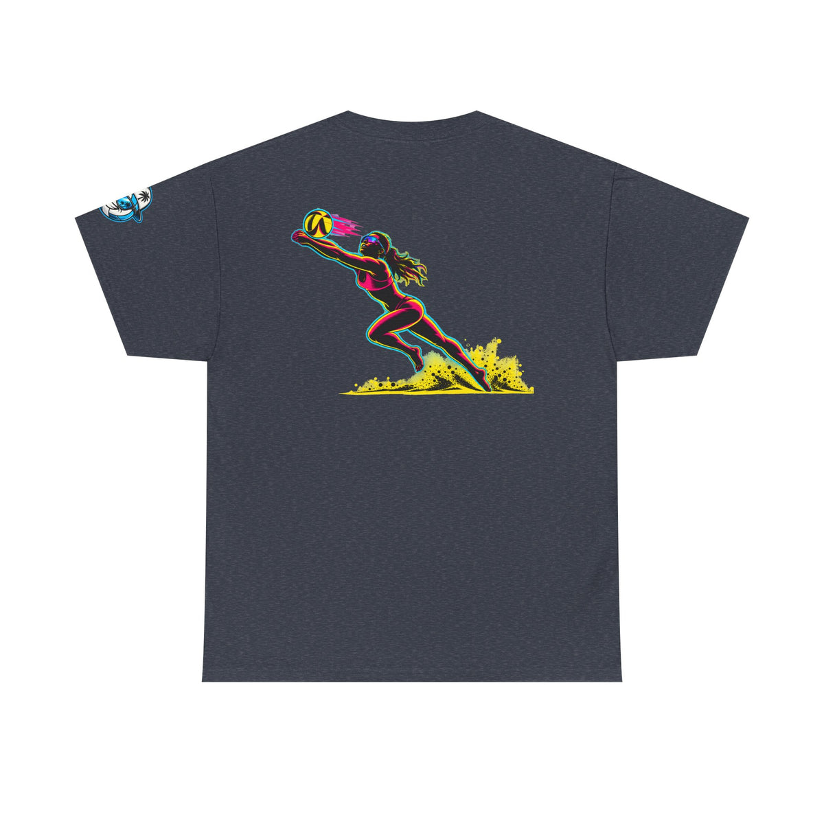 Beach Volleyball Tee — "Surface" Sunset Surface Club Graphic T-Shirt
