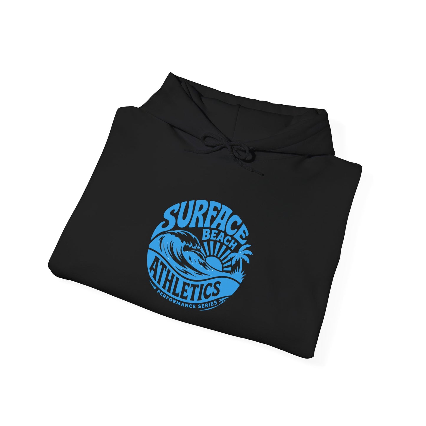 Surface Beach Athletics Hoodie — Coastal Wave Surf Club Sweatshirt