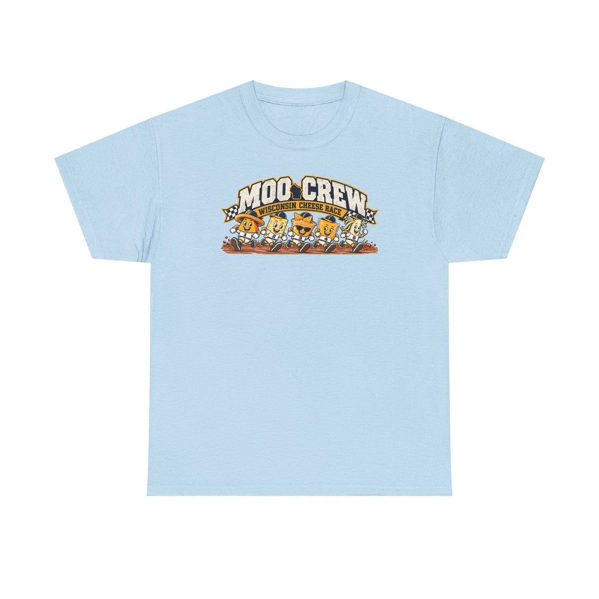 Moo Crew Cheese Race Baseball T-Shirt
