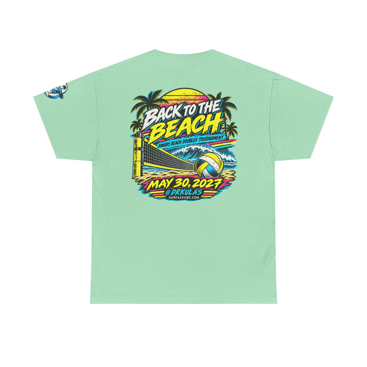 Back to the Beach — Retro Beach Volleyball Tournament Tee