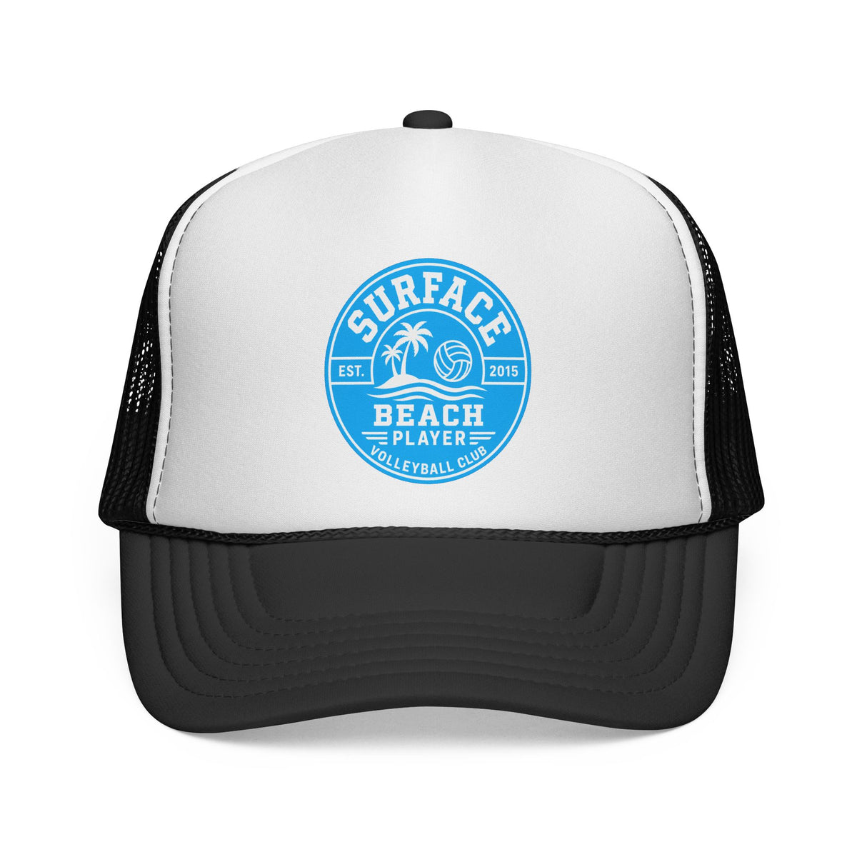 Surface Beach Volleyball Logo Trucker Caps | Surf Palm Volley Patch