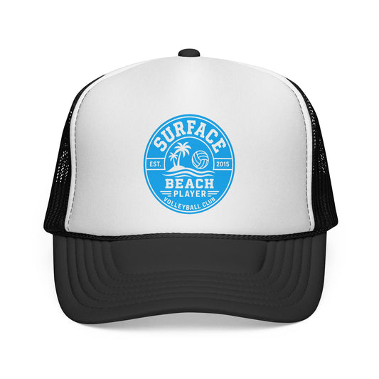Surface Beach Volleyball Logo Trucker Caps | Surf Palm Volley Patch