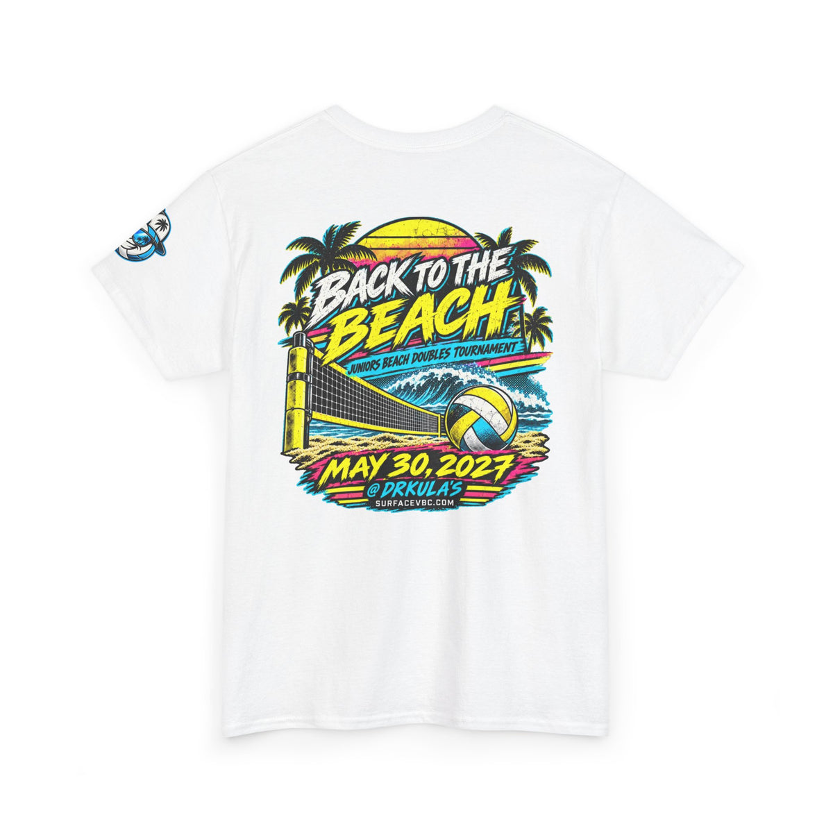 Back to the Beach — Retro Beach Volleyball Tournament Tee