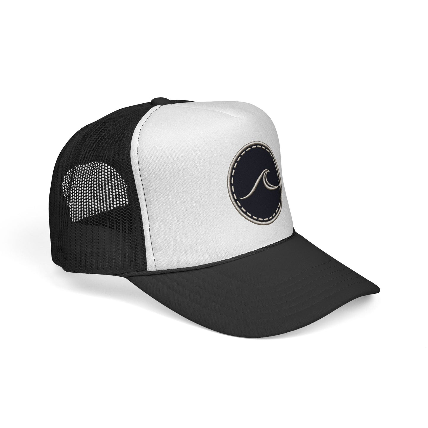 Wave Patch Trucker Cap — Surf Logo Mesh Baseball Hat