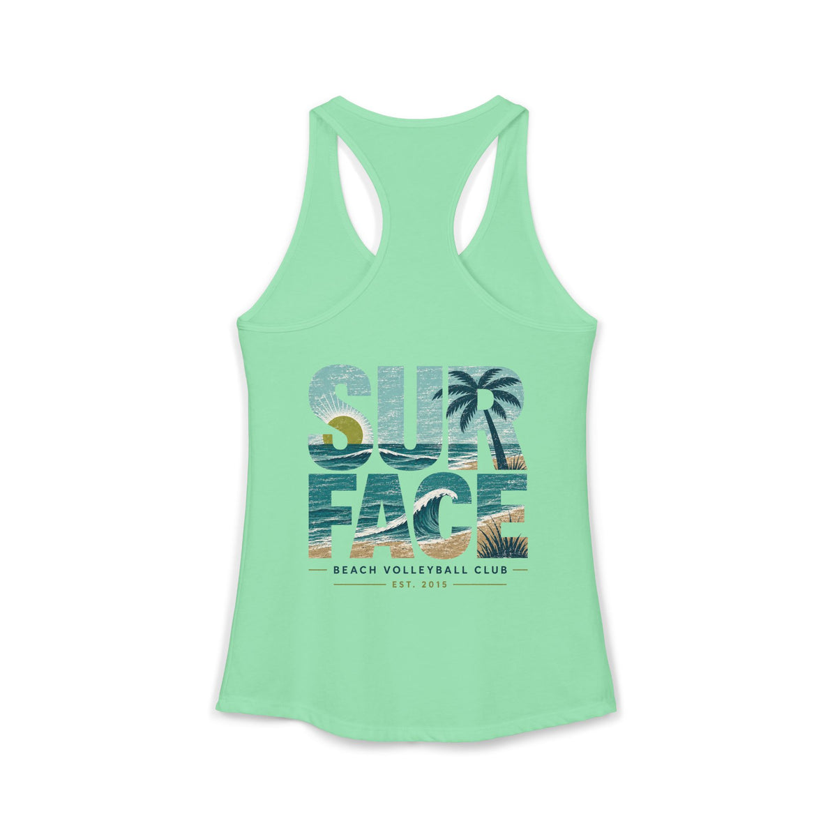 Surface Beach Volleyball Club Women's Racerback Tank - Beach Vibes