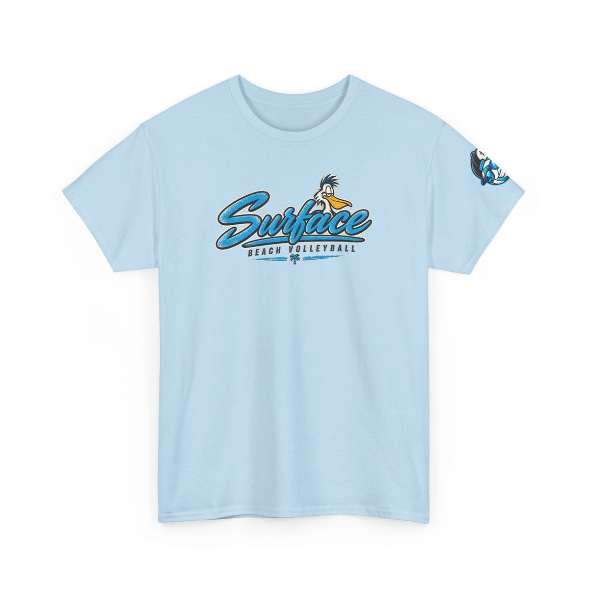 Surface Mascot T-Shirt — Retro Beach Surf Logo Tee
