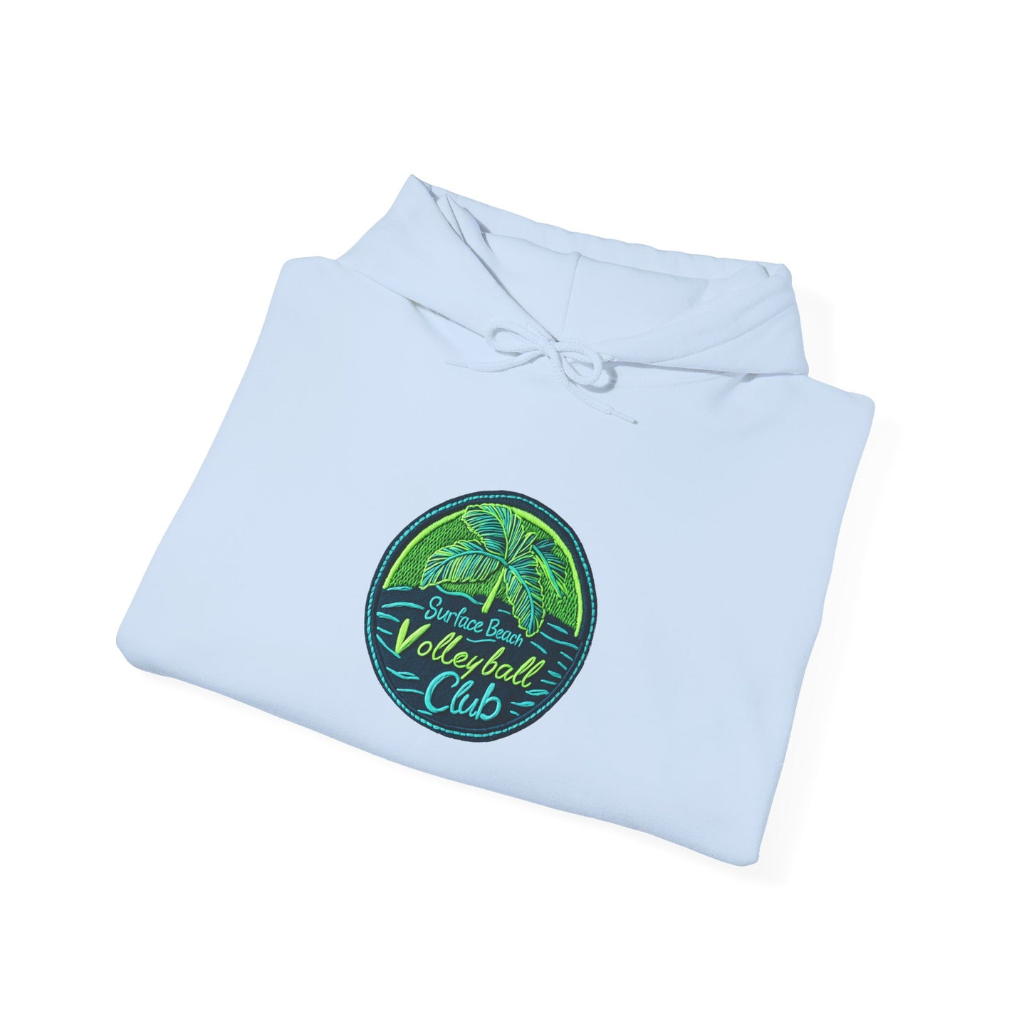 Palm Icon Surface Beach Volleyball Unisex Heavy Blend™ Hooded Sweatshirt
