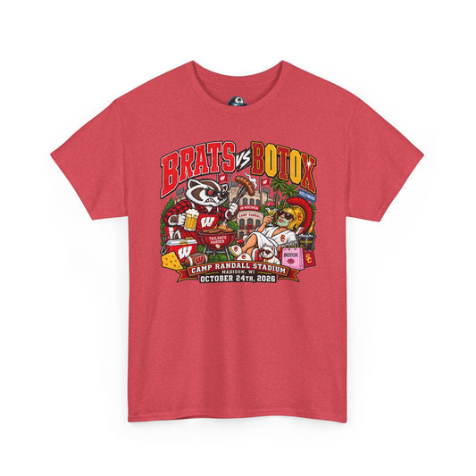 Brats & Botox Game Day Tee – Retro College Football Graphic T‑Shirt