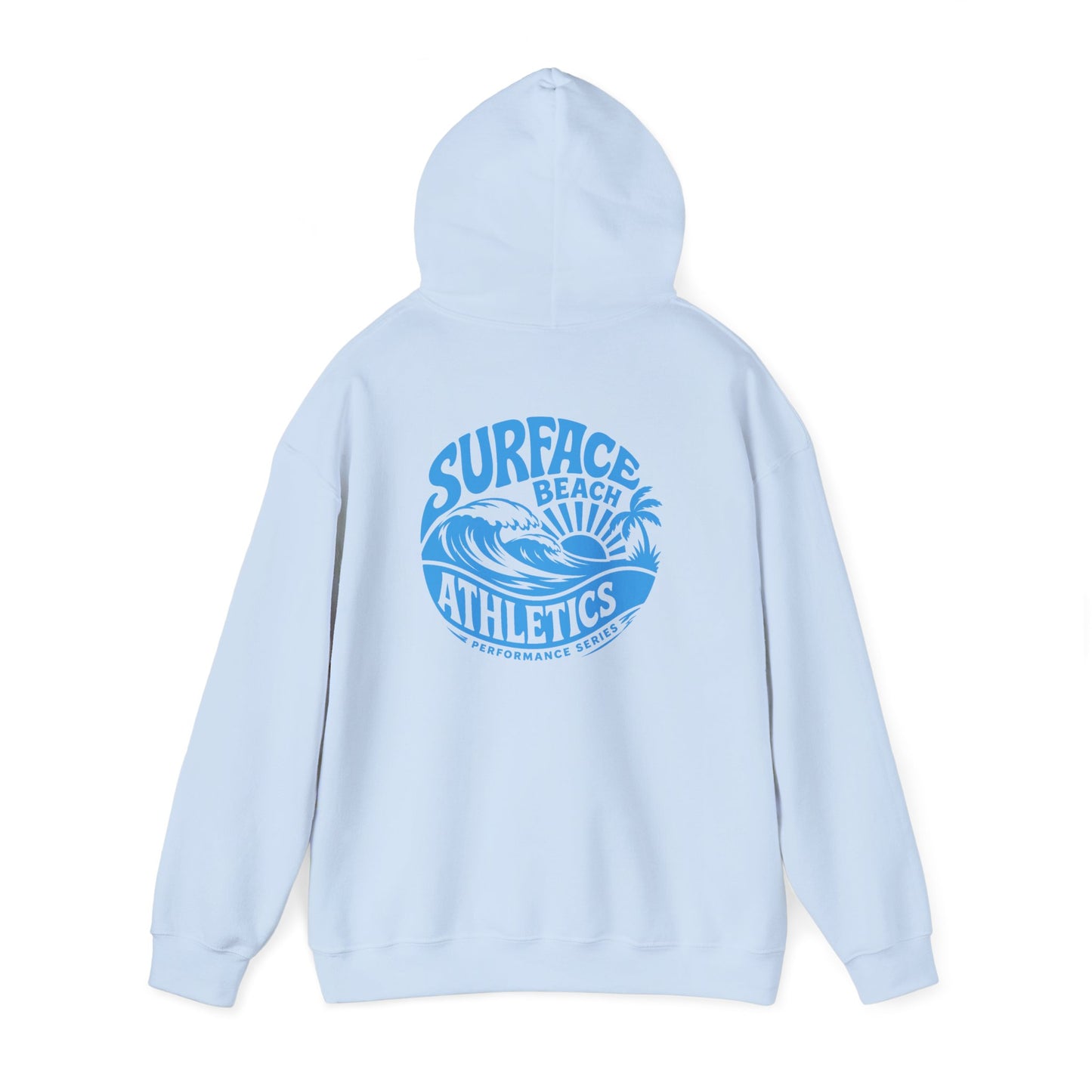 Surface Beach Athletics Hoodie — Coastal Wave Surf Club Sweatshirt