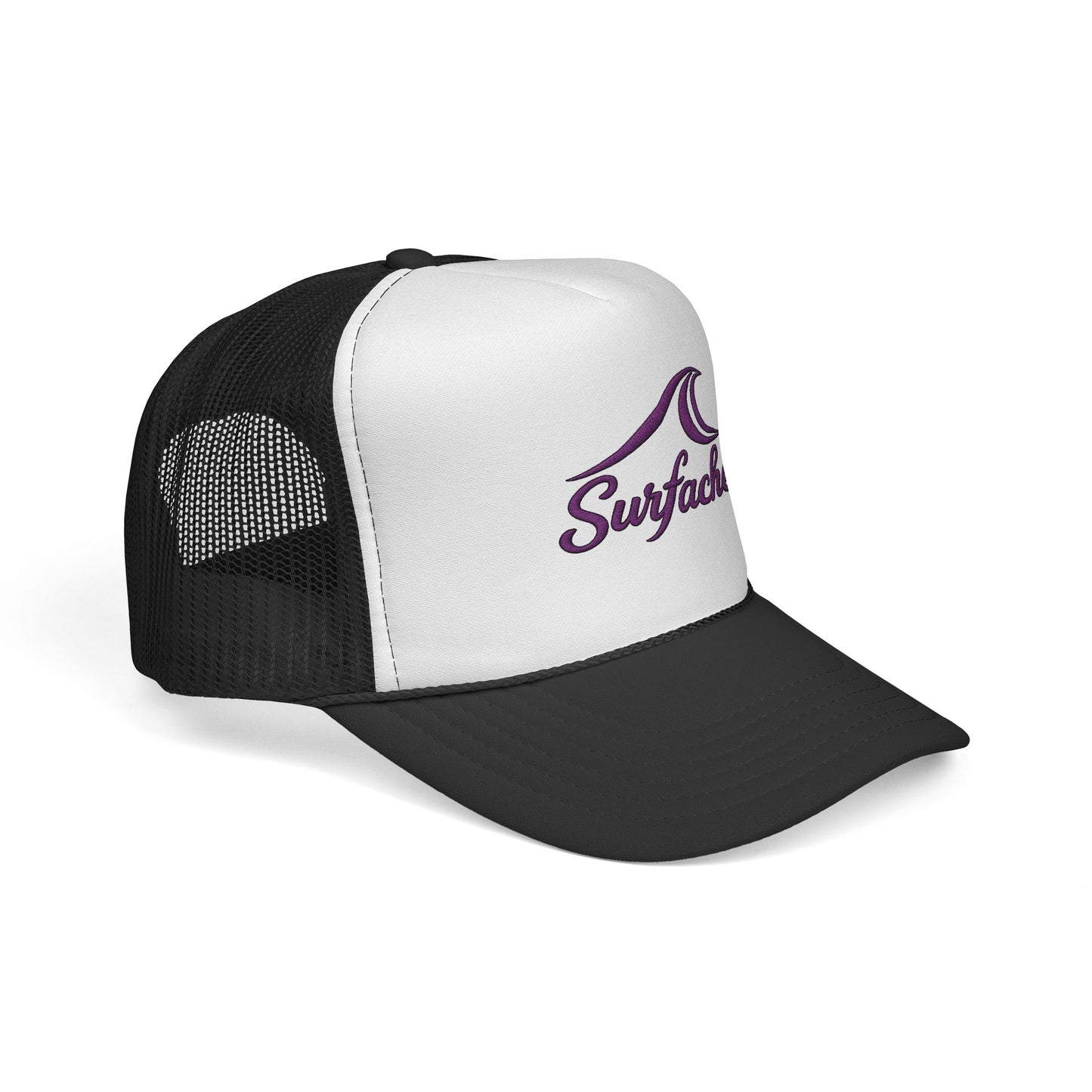 Surfache Wave Trucker Hat — Vintage Surf Logo Cap for Beach Lovers