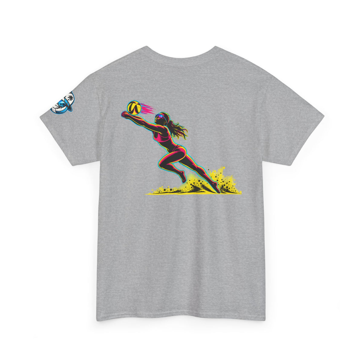 Beach Volleyball Tee — "Surface" Sunset Surface Club Graphic T-Shirt