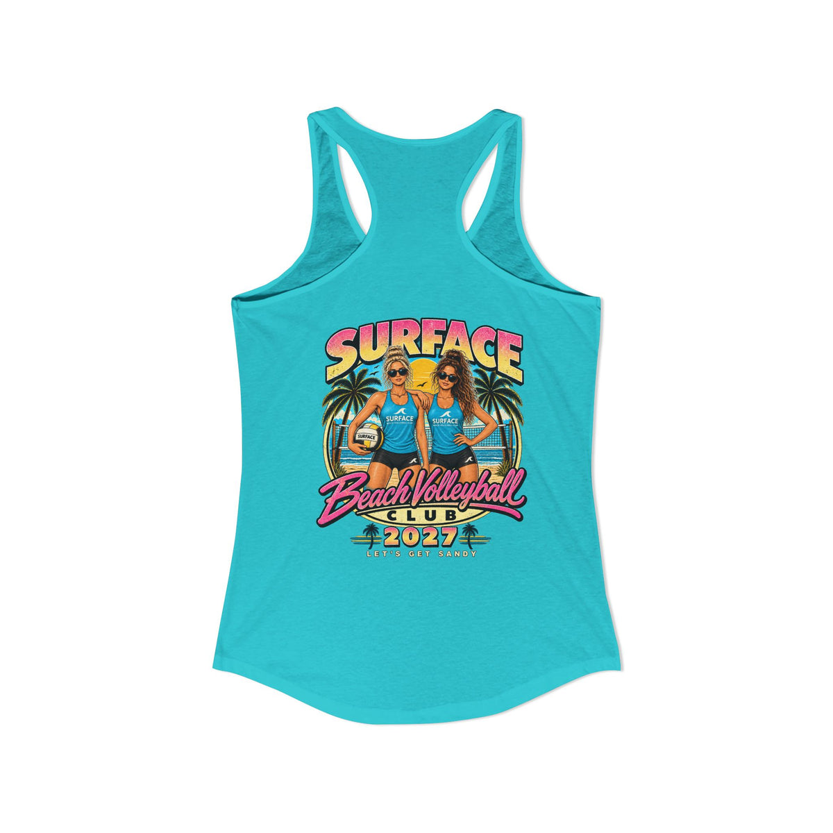 Surface Beach Volleyball Club Women's Racerback Tank -Retro