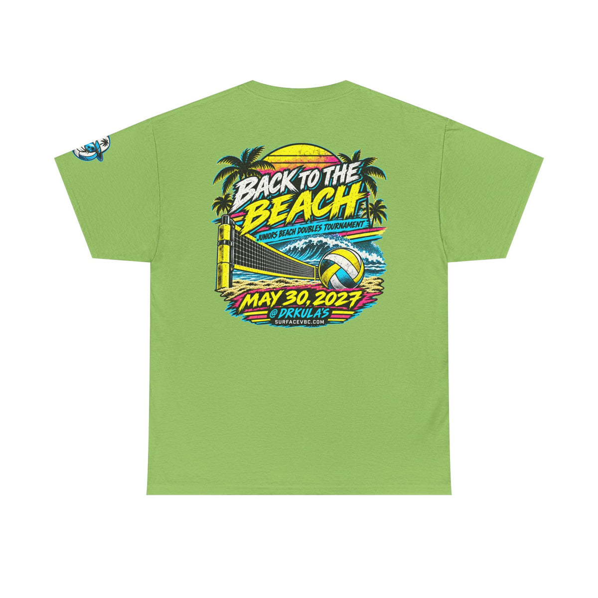 Back to the Beach — Retro Beach Volleyball Tournament Tee