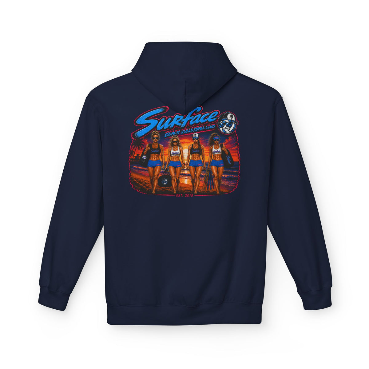 Surface Beach Volleyball Hoodie —Sunset Nights Pullover